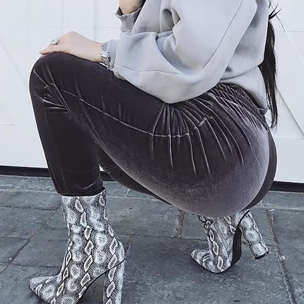 Fashion Nova Snake ankle boots